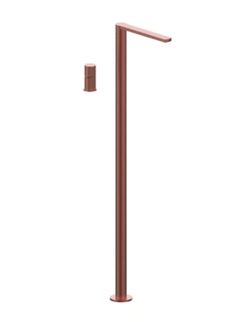 BORGIA 89069A - Floor standing single handle stainless steel washbasin mixer by Rubinetterie Frattini - view 3